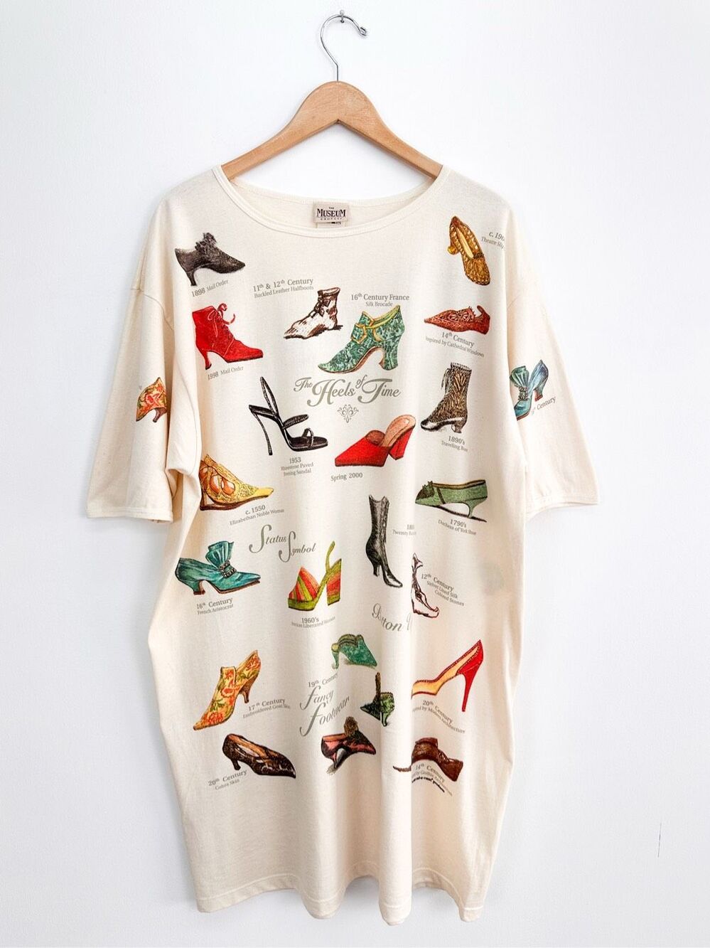 The Museum Company Vintage Cotton “The Heels of Time” All Over Print Tunic Lengt
